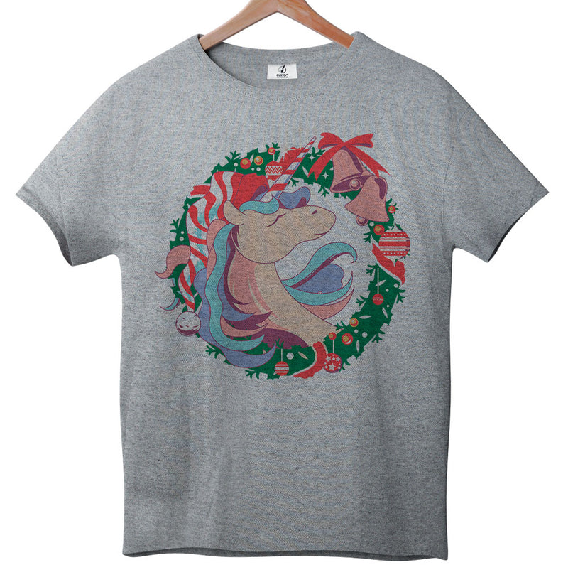 Christmas Unicorn Wreath - Tee