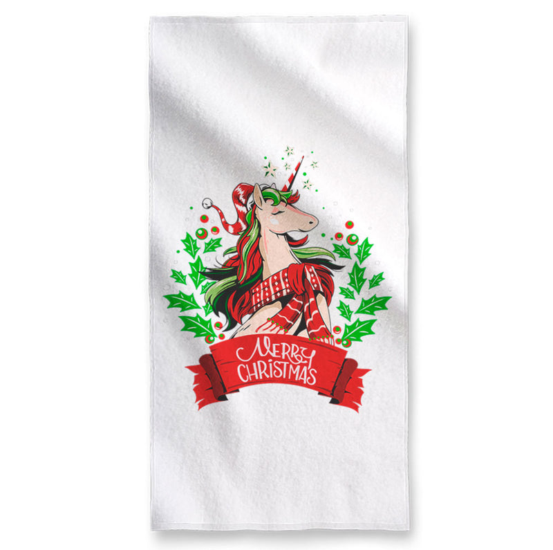 Christmas Unicorn - Towel