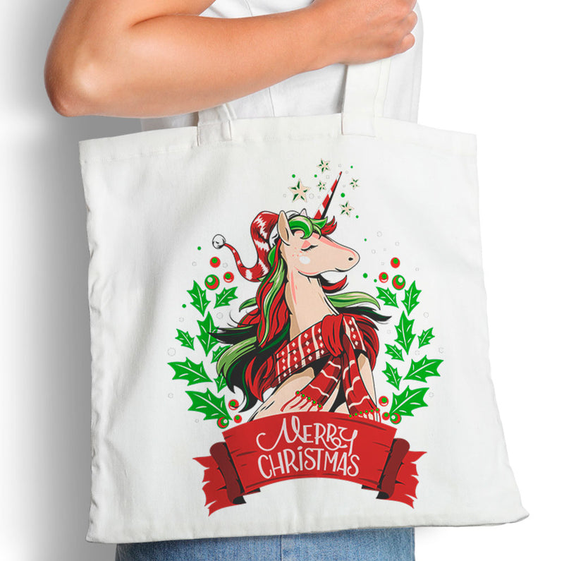 Christmas Unicorn - Tote Bag
