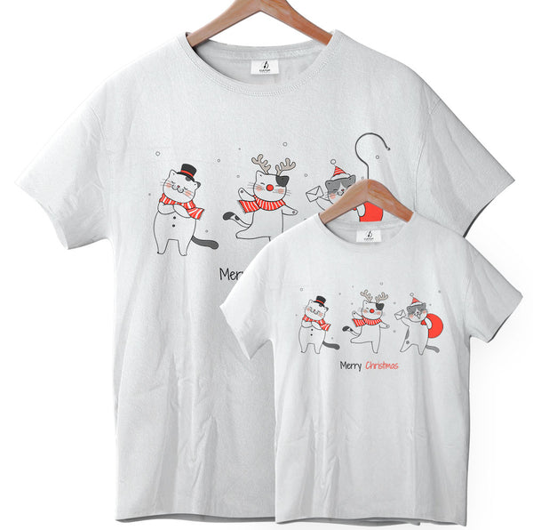 Dancing Christmas Cats - Tee