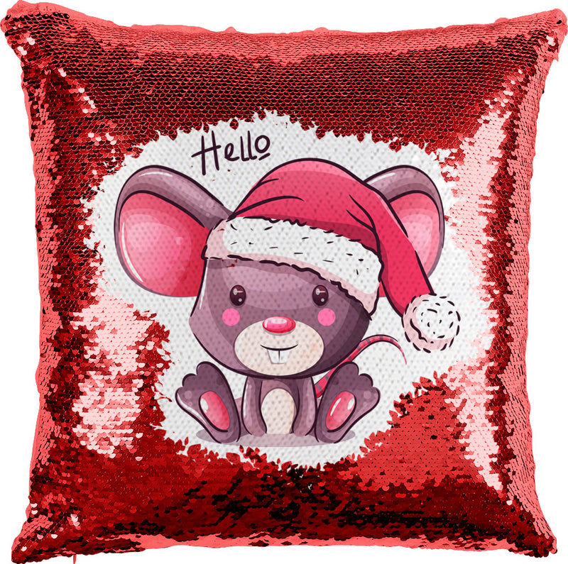 Christmas Mouse with Reversible Sequins