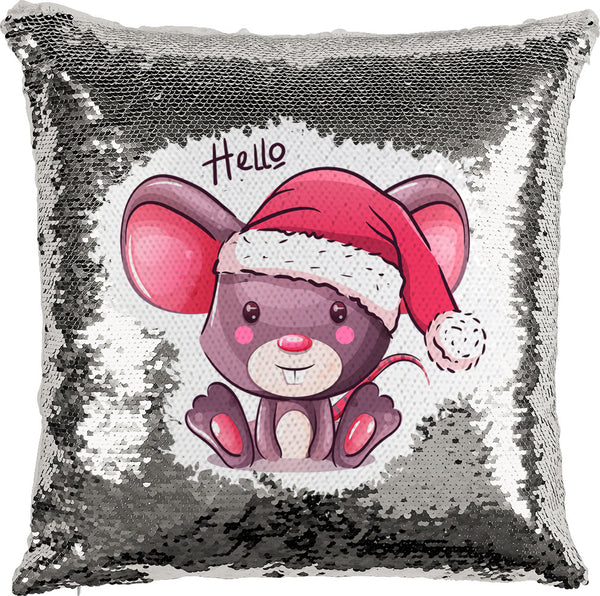 Christmas Mouse with Reversible Sequins