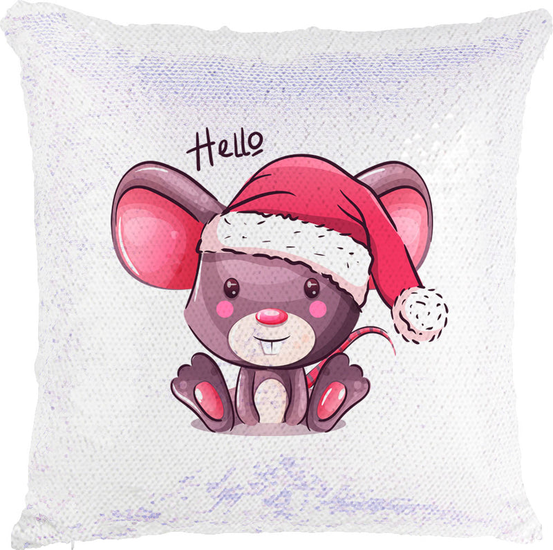 Christmas Mouse with Reversible Sequins