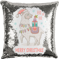 Merry Llama with Reversible Sequins