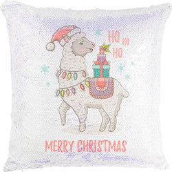 Merry Llama with Reversible Sequins