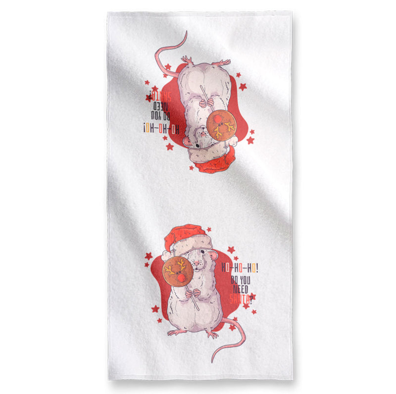 Christmas Rat - Towel