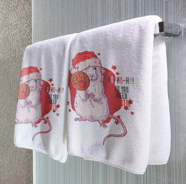 Christmas Rat - Towel