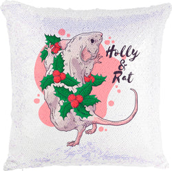 Holly and Rat with Reversible Sequins