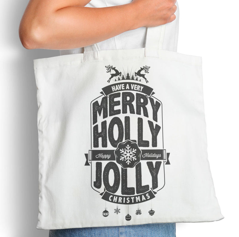 Merry Holly Jolly - Tote Bag