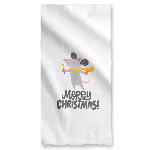 Merry Christmas Mouse - Towel