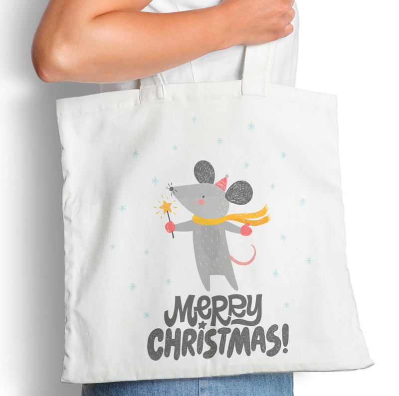 Merry Christmas Mouse - Tote Bag