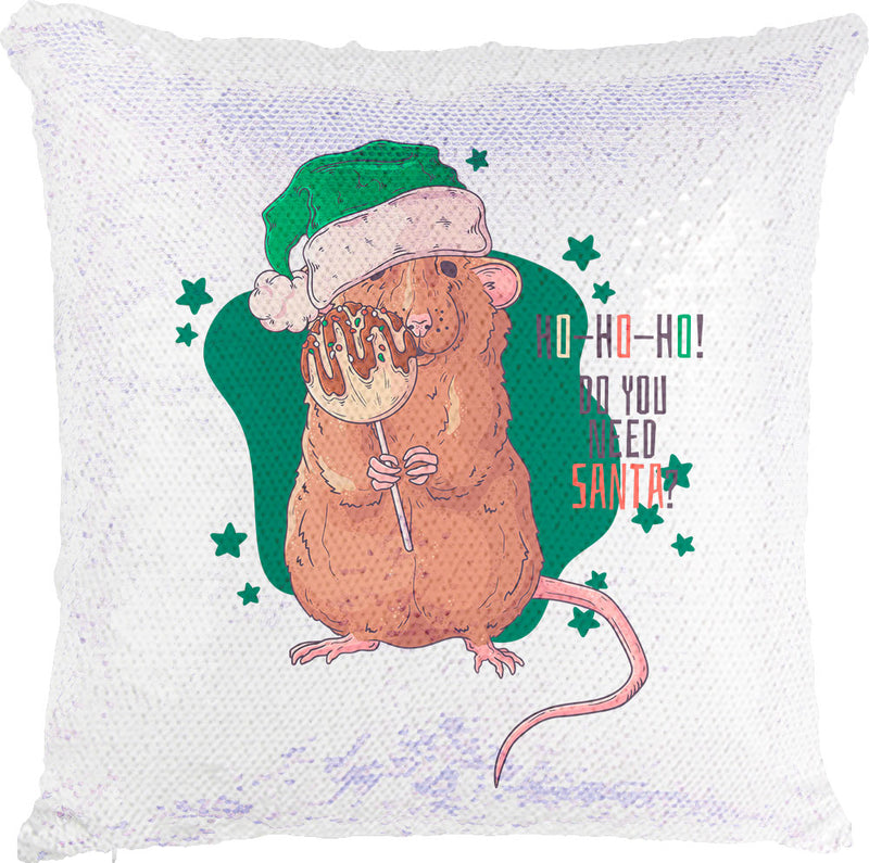 Santa Rat with Reversible Sequins