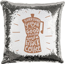 Good People and Black Coffee Reversible Sequins