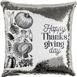 Happy Thanksgiving Day with Reversible Sequins