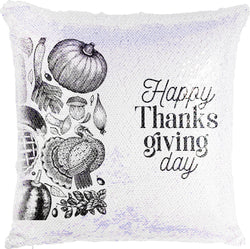 Happy Thanksgiving Day with Reversible Sequins