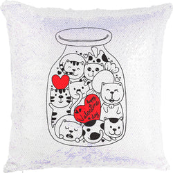 Bottled Cat Love with Reversible Sequins