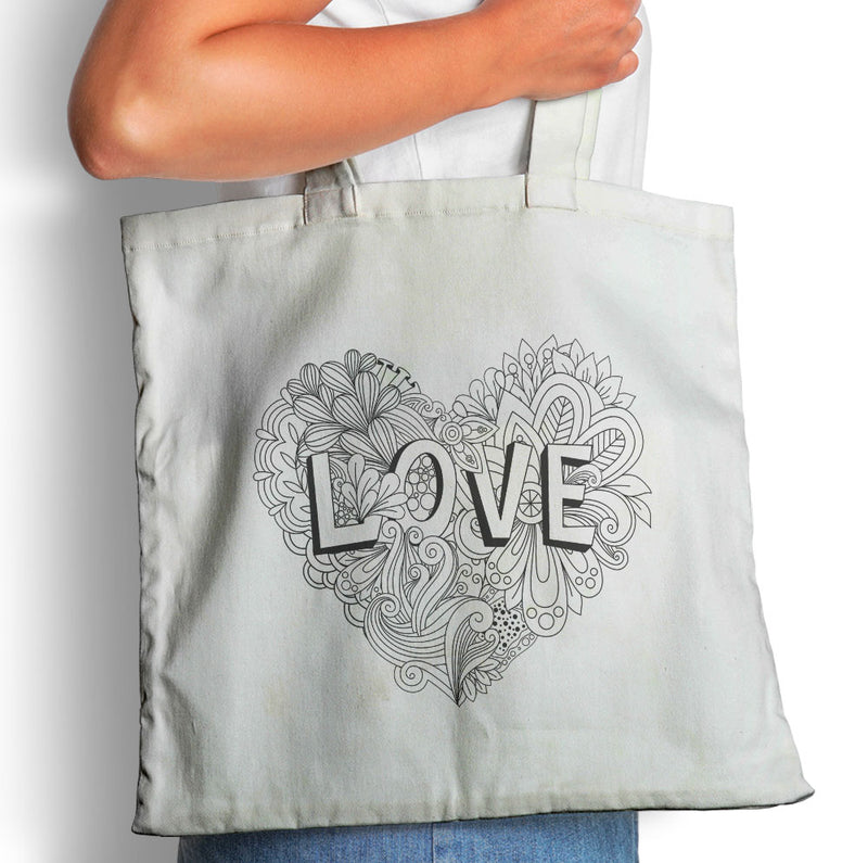 Floral Heart - Tote Bag