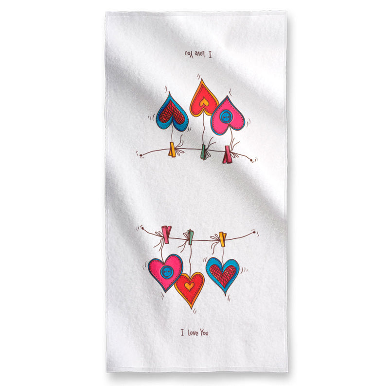 ColorfuI I Love You - Towel