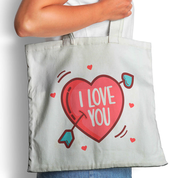 Arrowed Heart - Tote Bag