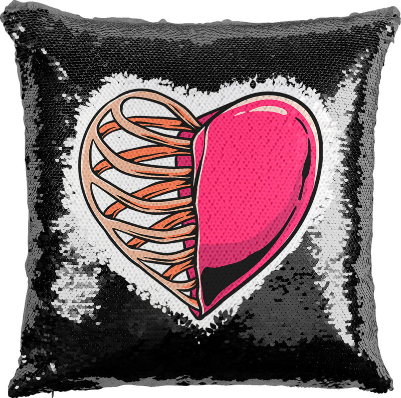 Rib Cage Heart with Reversible Sequins