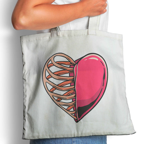 Rib Cage Heart - Tote Bag