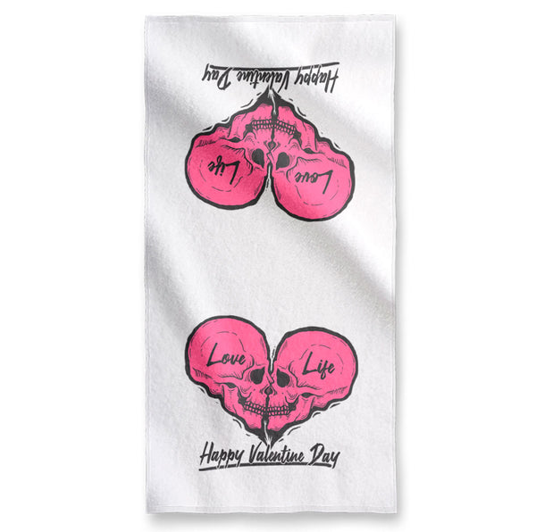 Skull Valentine - Towel