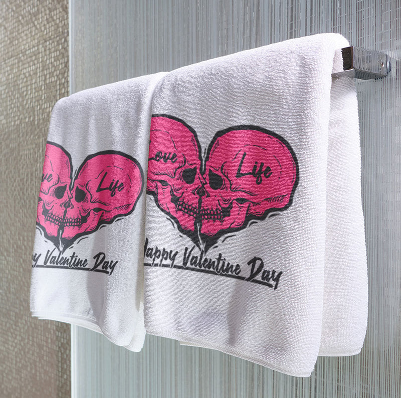 Skull Valentine - Towel