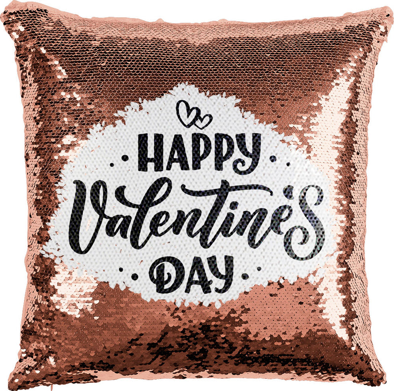 Happy Valentines Day with Reversible Sequins