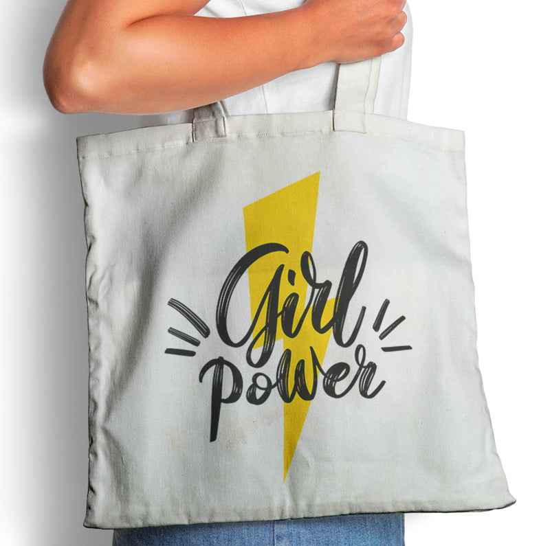 Girl Lightning Bolt - Tote Bag