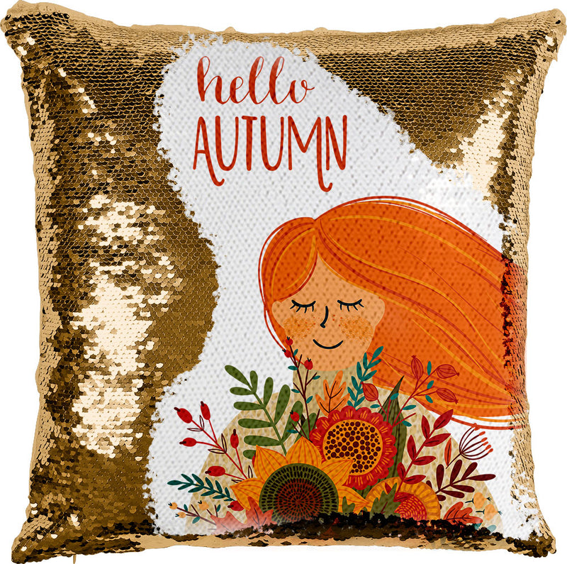 Hello Autumn with Reversible Sequins