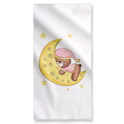 Bear And Moon - Towel