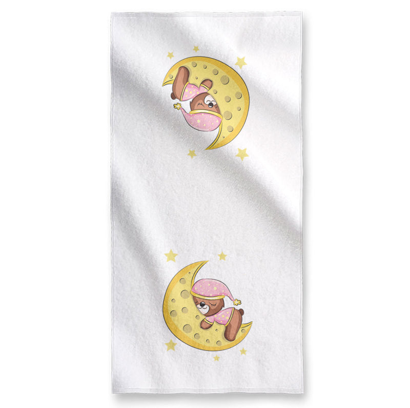 Bear And Moon - Towel