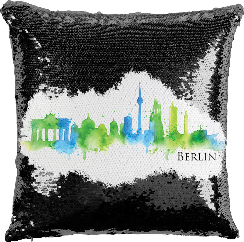 Berlin Watercolor with Reversible Sequins