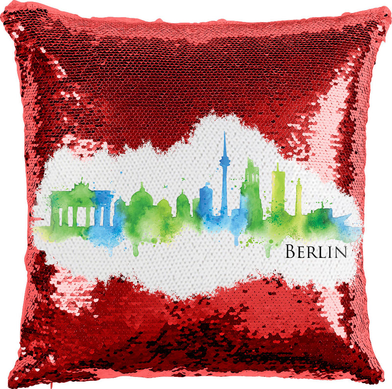 Berlin Watercolor with Reversible Sequins