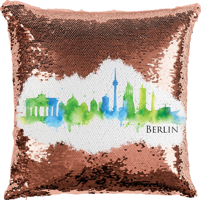 Berlin Watercolor with Reversible Sequins