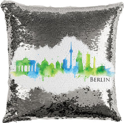 Berlin Watercolor with Reversible Sequins