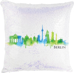 Berlin Watercolor with Reversible Sequins