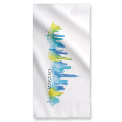 Chicago Watercolor - Towel