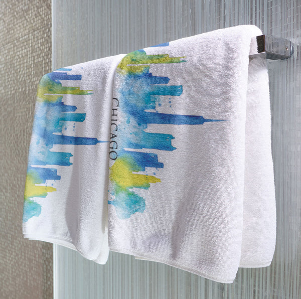 Chicago Watercolor - Towel