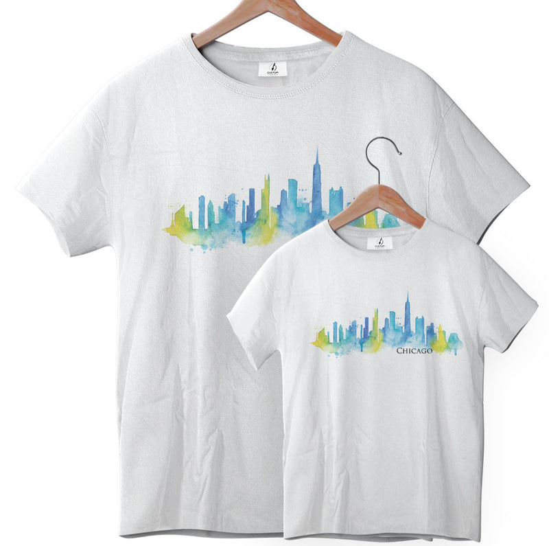 Chicago Watercolor - Tee