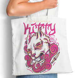 Crazy Kitty - Tote Bag