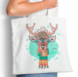 Winter Deer - Tote Bag