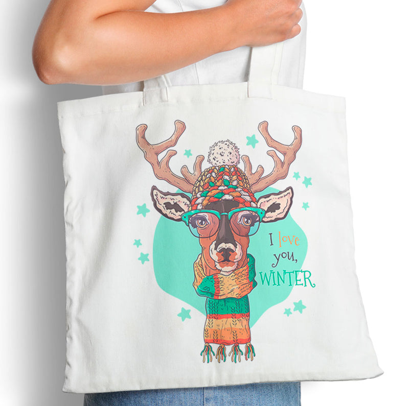 Winter Deer - Tote Bag