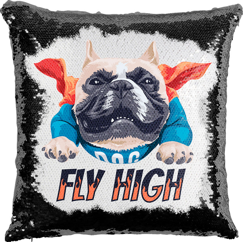 Dog Fly High with Reversible Sequins