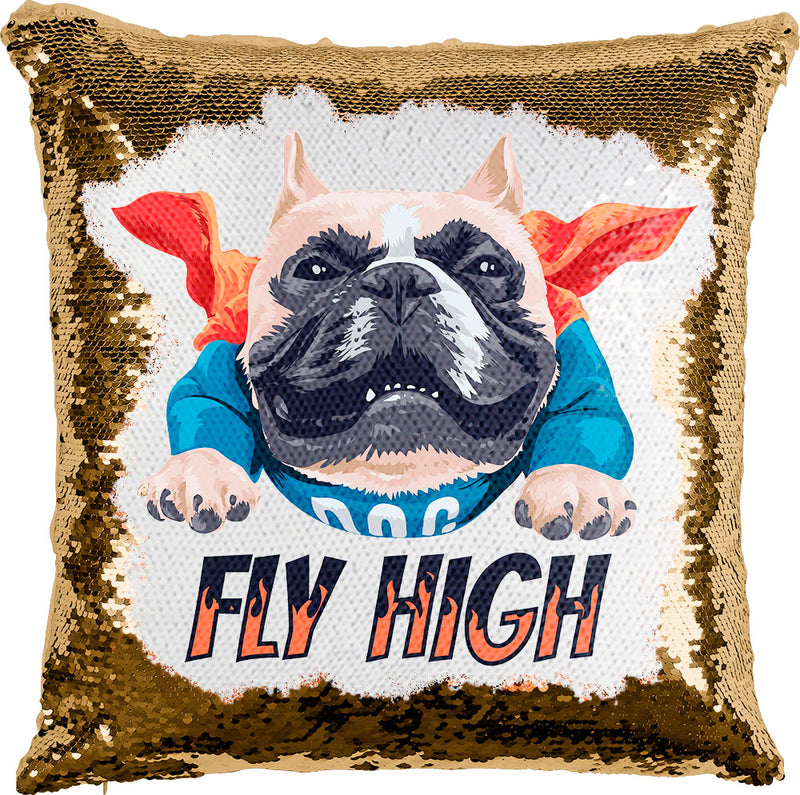 Dog Fly High with Reversible Sequins