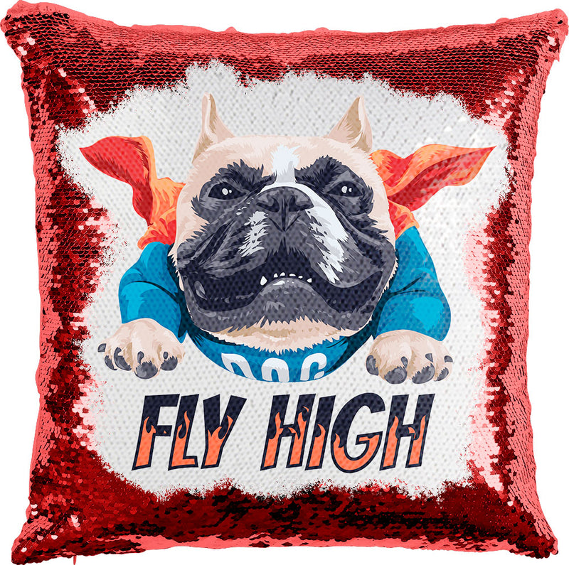 Dog Fly High with Reversible Sequins