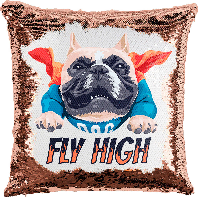 Dog Fly High with Reversible Sequins