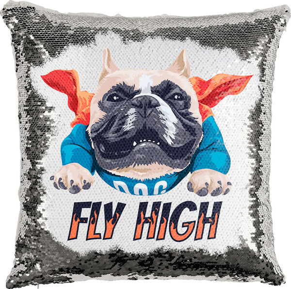 Dog Fly High with Reversible Sequins