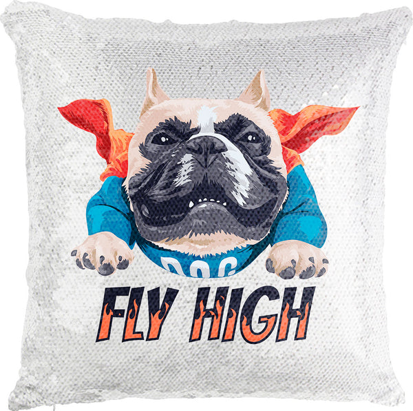 Dog Fly High with Reversible Sequins