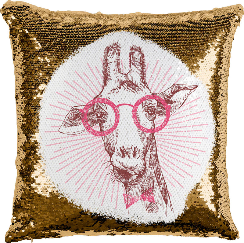 Hipster Giraffe with Reversible Sequins